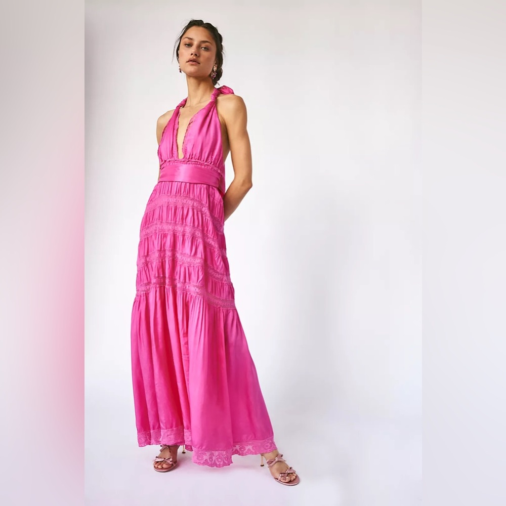 Love shack fancy halter dress